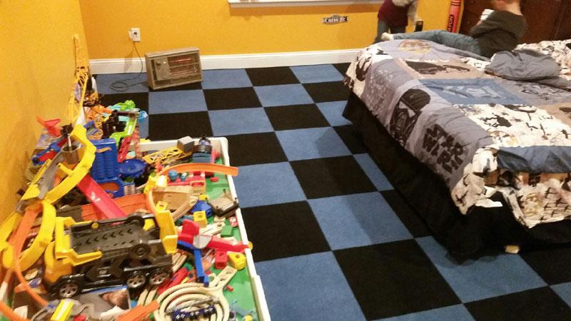 easy to vaccum carpet tiles